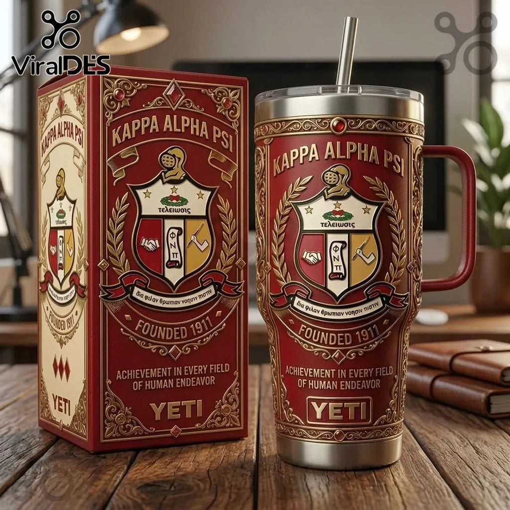 Yeti x Kappa Alpha Psi 40oz Stanley Tumbler