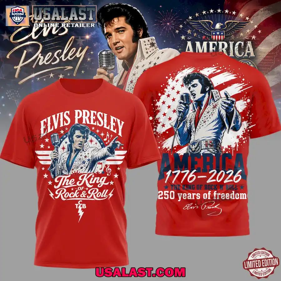Elvis Presley America 250 Years Of Freedom 3D Shirt