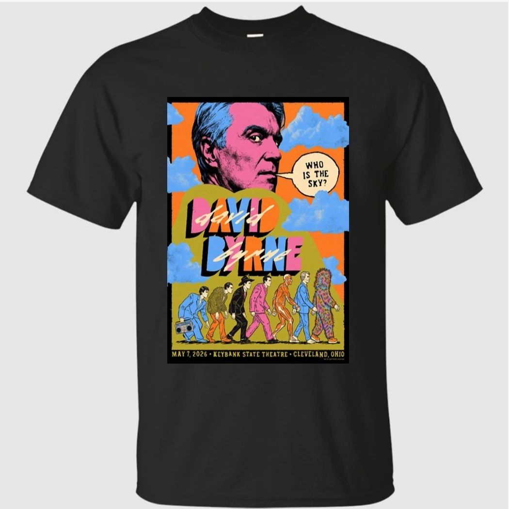 David Byrne Tour KeyBank State Theatre Playhouse Square May 07 2026 Poster Shirt