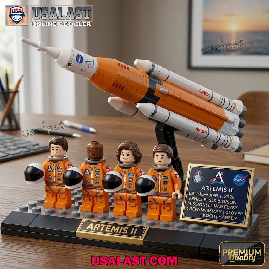 Artemis II 2026 Launch Commemorative Diorama Brick Buiilding Block