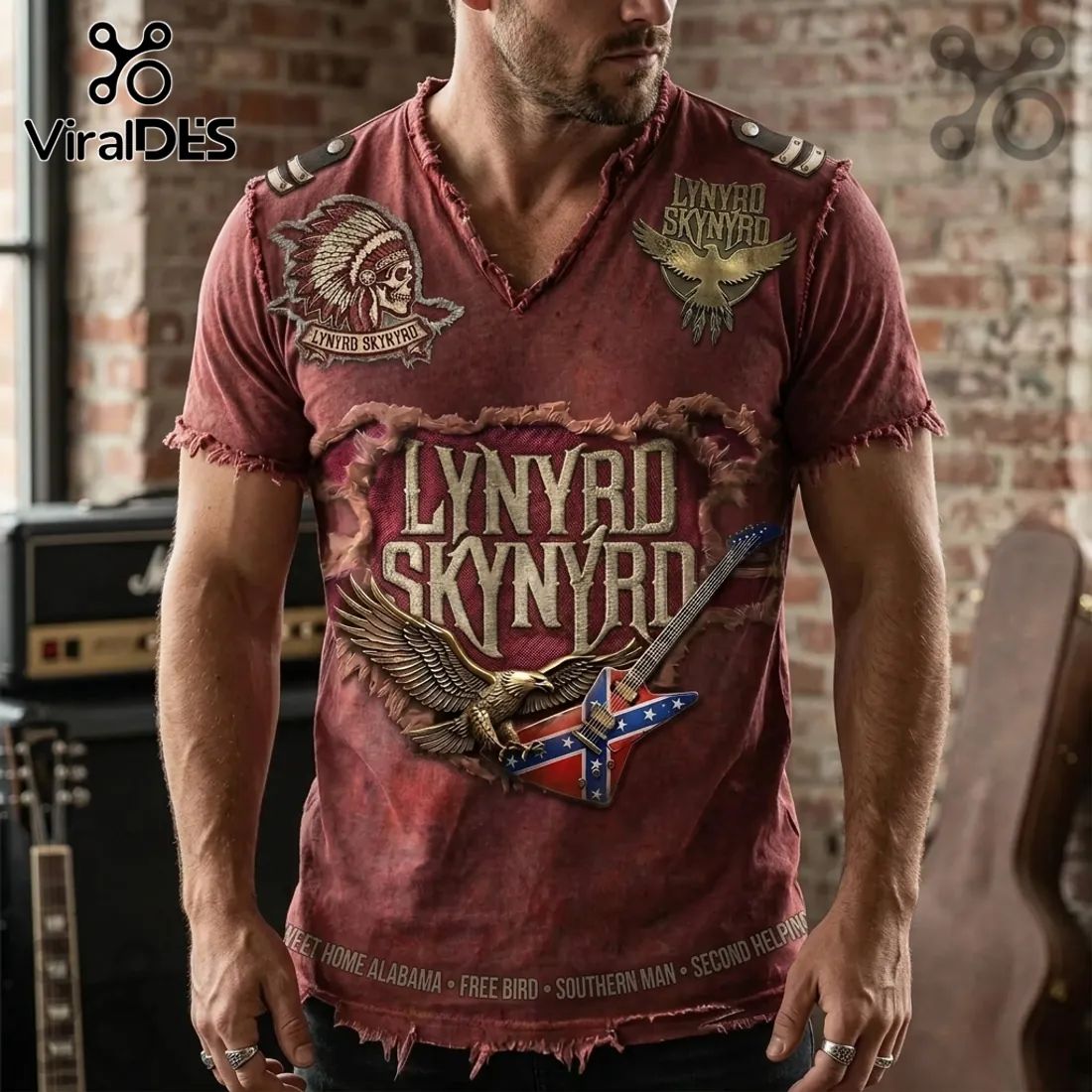 Lynyrd Skynyrd Vintage Distressed Sweet Home Alabama T-Shirt