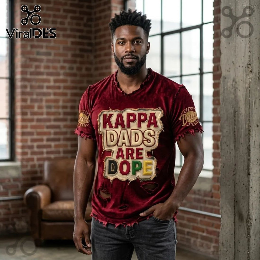 Kappa Alpha Psi Fraternity Kappa Dads Are Dope Burgundy Shirt