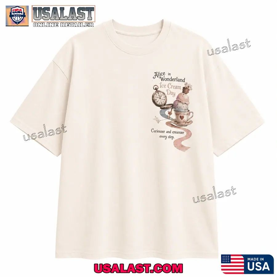 Alice in Wonderland Ice Cream Day Premium 3D Shirt