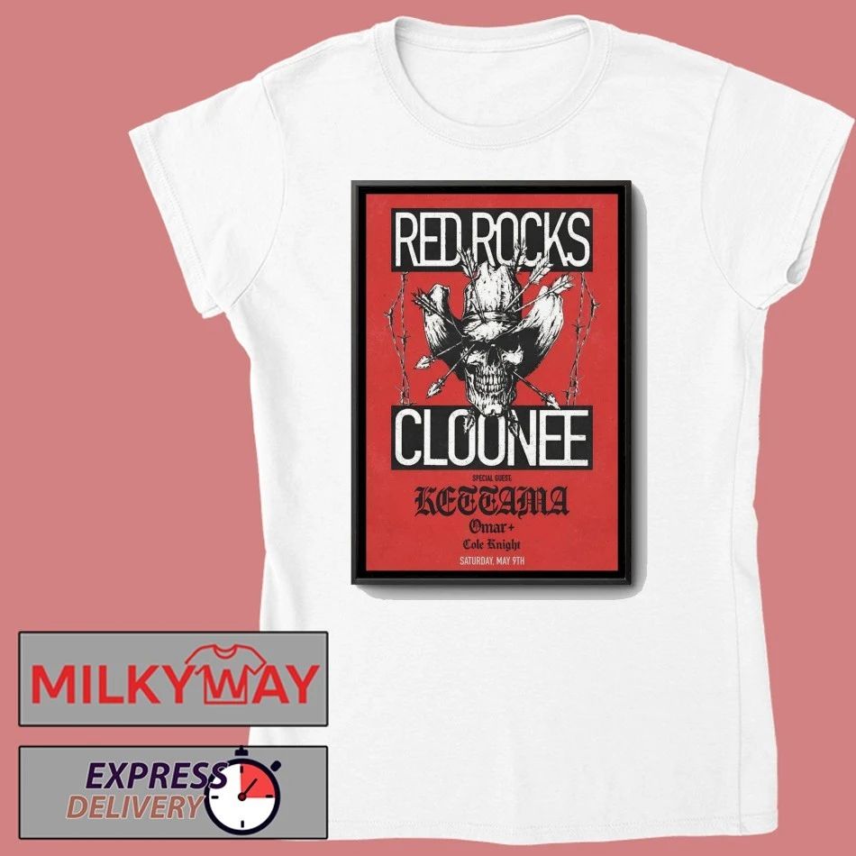 Cloonee May 9 2026 Red Rocks Amphitheatre in Morrison CO Poster shirt