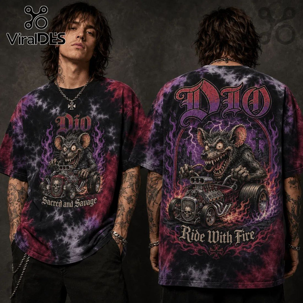 Dio Sacred and Savage Tie-Dye T-Shirt