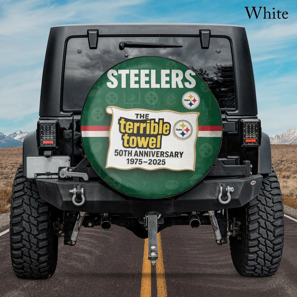 Terrible Towel 50th Anniversary Spare Tire Cover