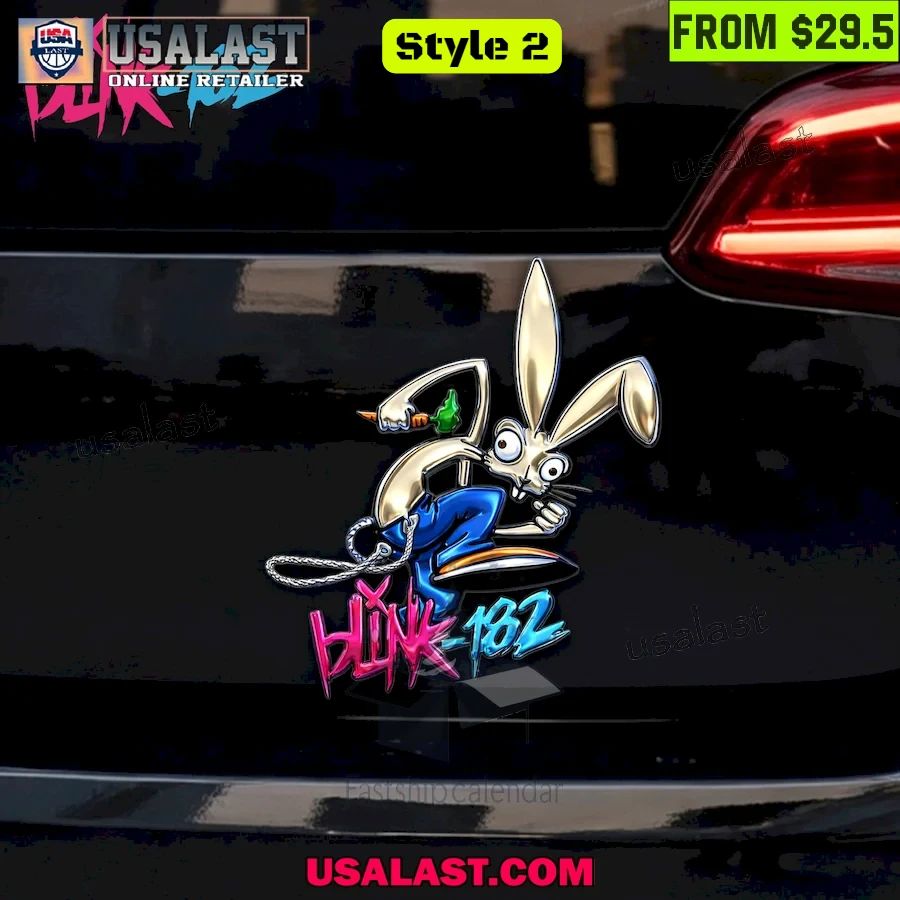 Blink-182 Edition Car Name Badge New Style