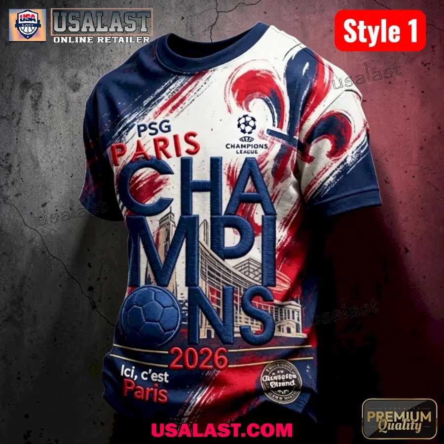 Paris Saint-Germain UEFA Champions League 2026 T-Shirt