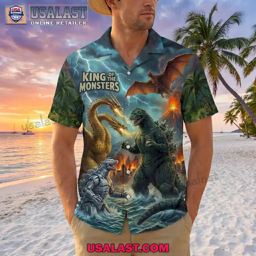 Godzilla King Of The Monsters Premium Hawaiian Shirt