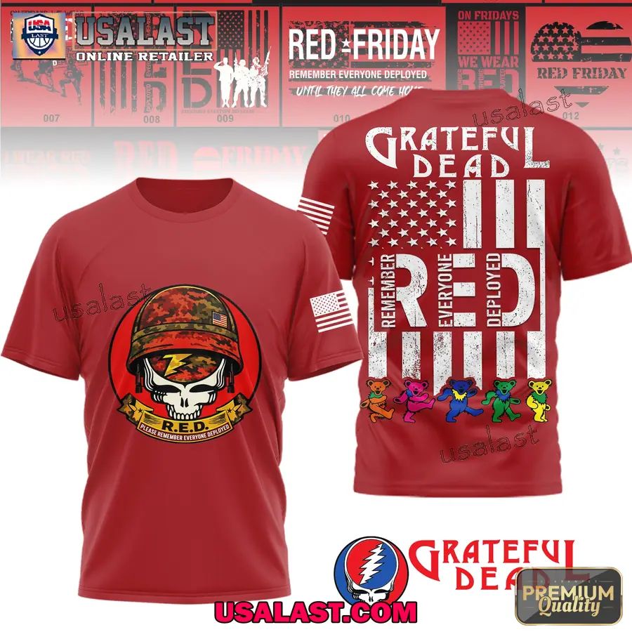 Grateful Dead Red Friday 3D T-Shirt