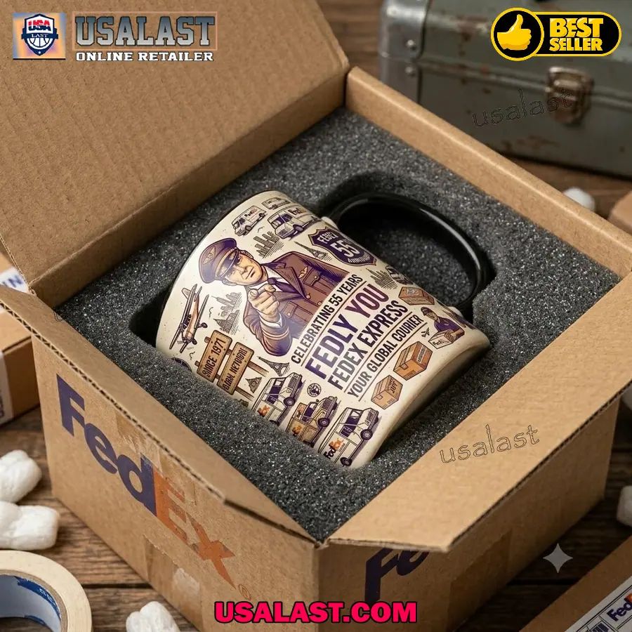 FedEx 55th Anniversary 3D Coffee Mug
