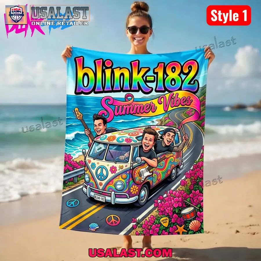 Blink-182 Summer Vibes Beach Towel