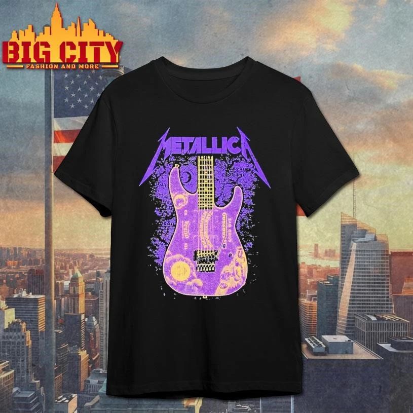 Metallica M72 Kirk Hammett Purple Ouija Guitar Graphic Shirt