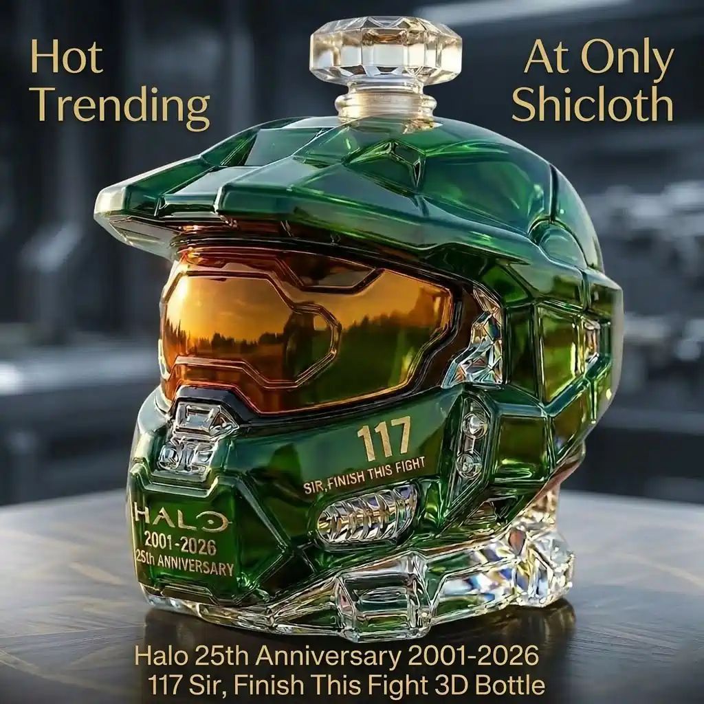 Halo 25th Anniversary 2001-2026 117 Sir, Finish This Fight 3D Bottle