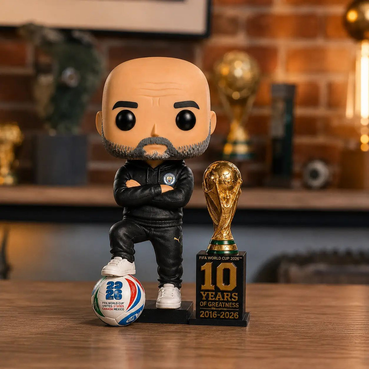 Man City Pep Guardiola 10 Years of Greatness Retirement Edition POP! Figure