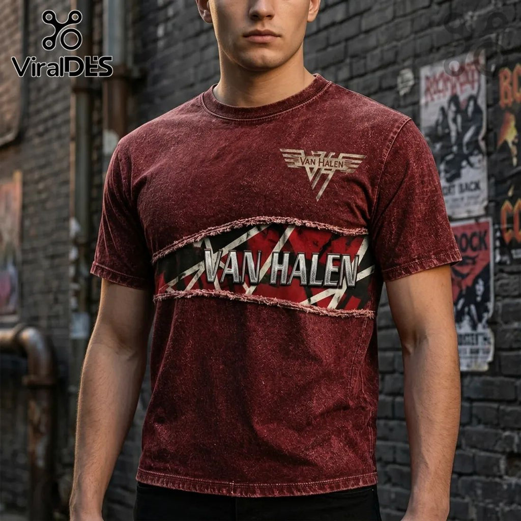 Van Halen Rock Band Premium Distressed Shirt