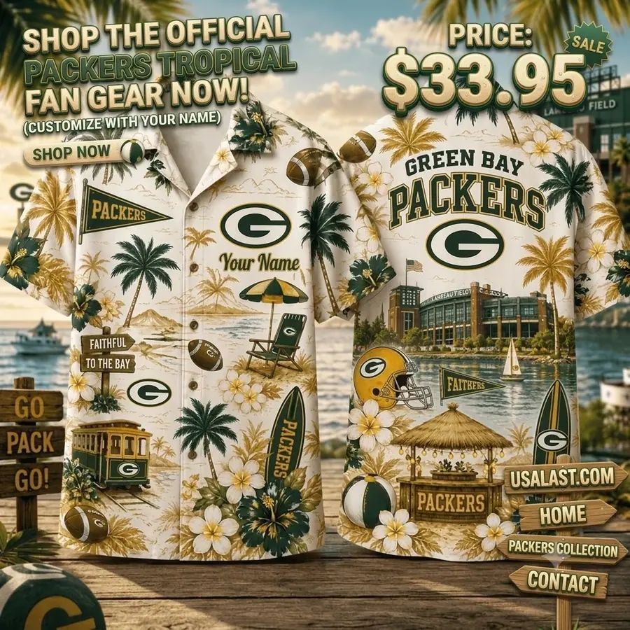 Green Bay Packers Summer Vibes Custom Hawaiian Shirt
