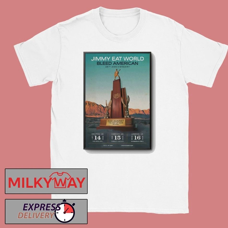 Jimmy Eat World Aug 16 2026 London UK Poster shirt