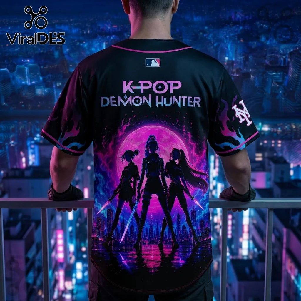 New York Mets K-Pop Demon Hunters Black Jersey