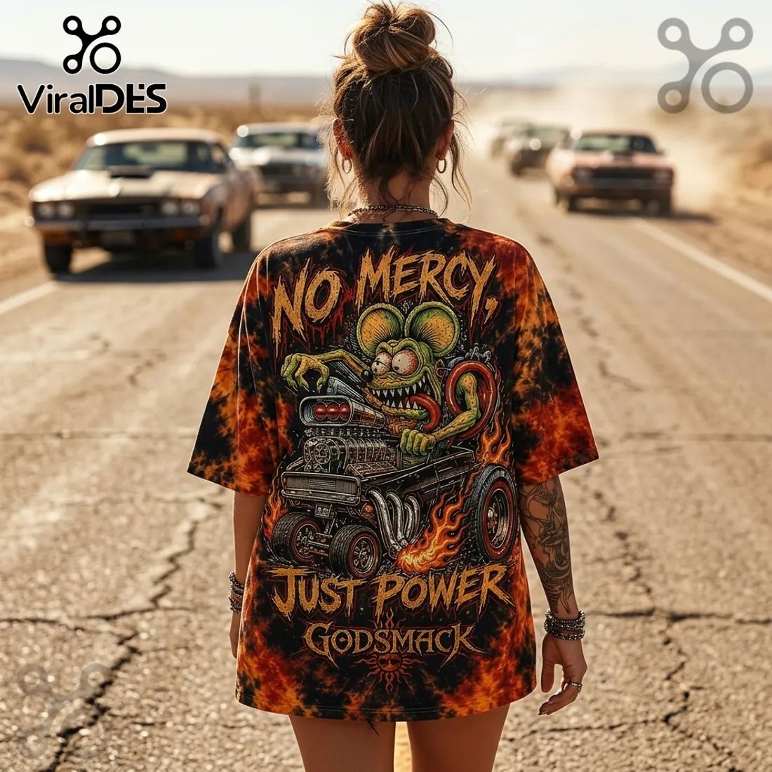 Godsmack No Mercy Tie Dye T-Shirt