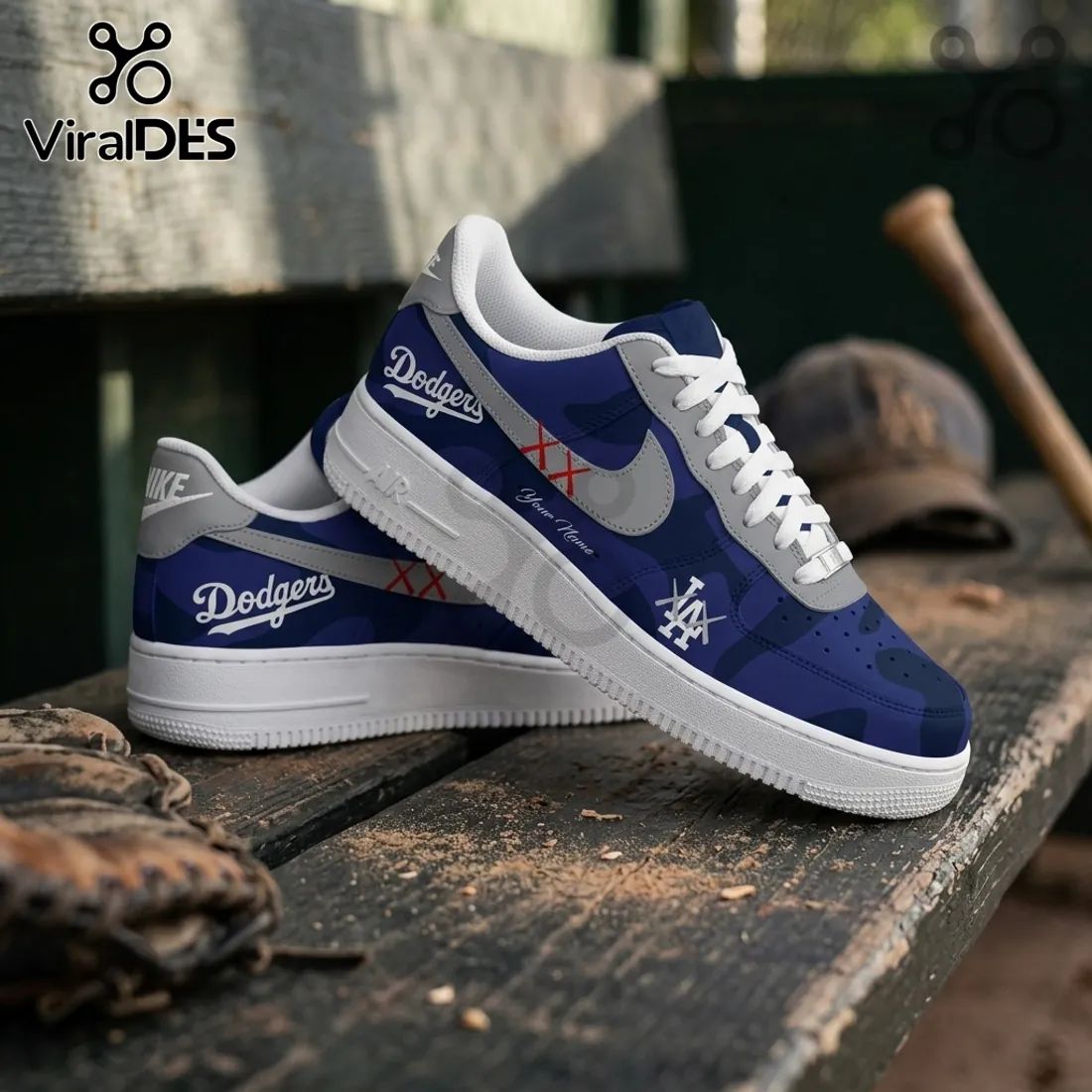 Los Angeles Dodgers x Kaws Air Force 1 Sneakers