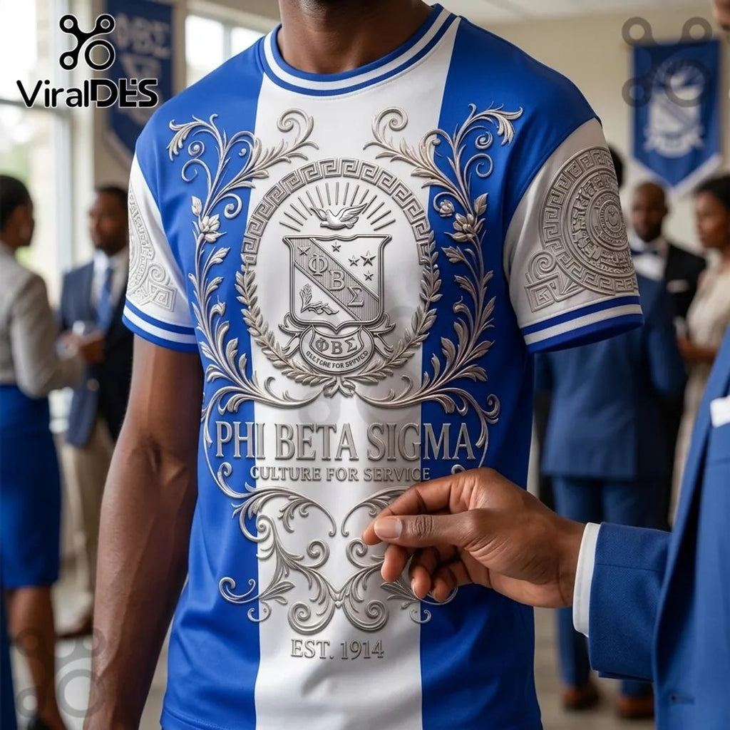 Phi Beta Sigma Culture For Service Blue White T-Shirt