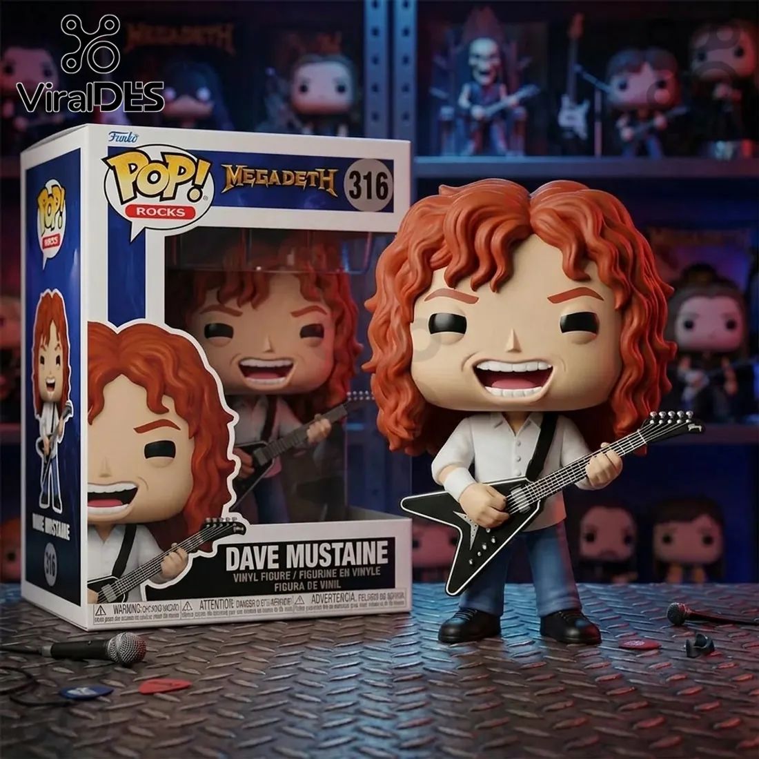 Dave Mustaine x Funko Pop Rocks Megadeth Vinyl Figure
