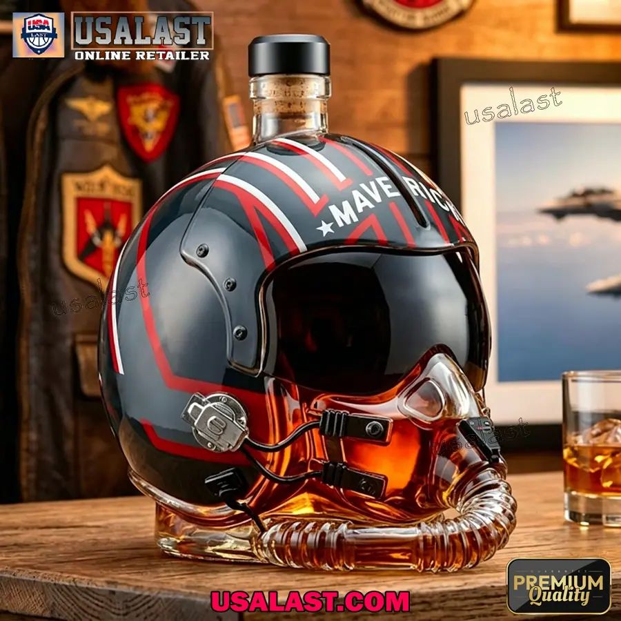 Gun Maverick 40th Anniversary Flight Helmet Decanter
