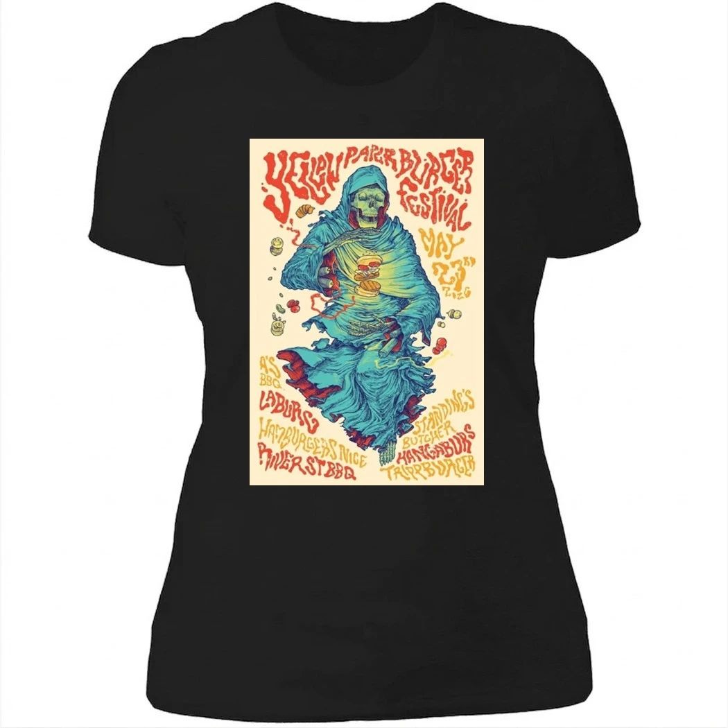 Yellow Paper Burger Fest Tour 2026 Los Angeles Poster Shirt