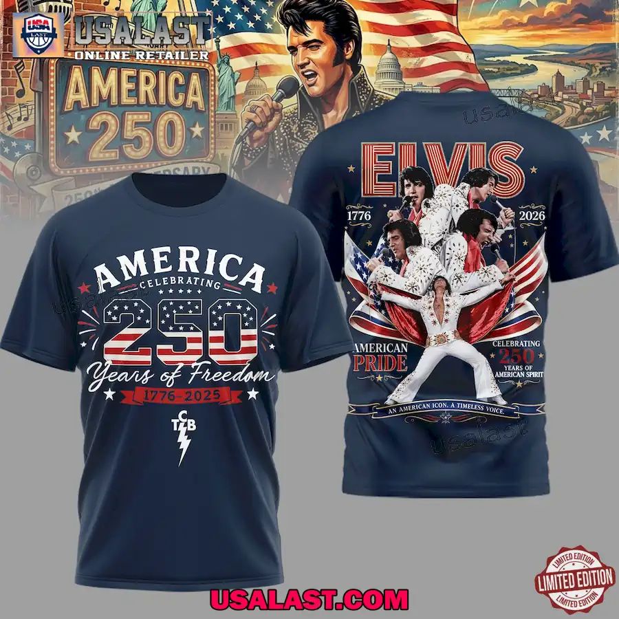Elvis Presley Celebrating 250 Years of Freedom 3D Shirt
