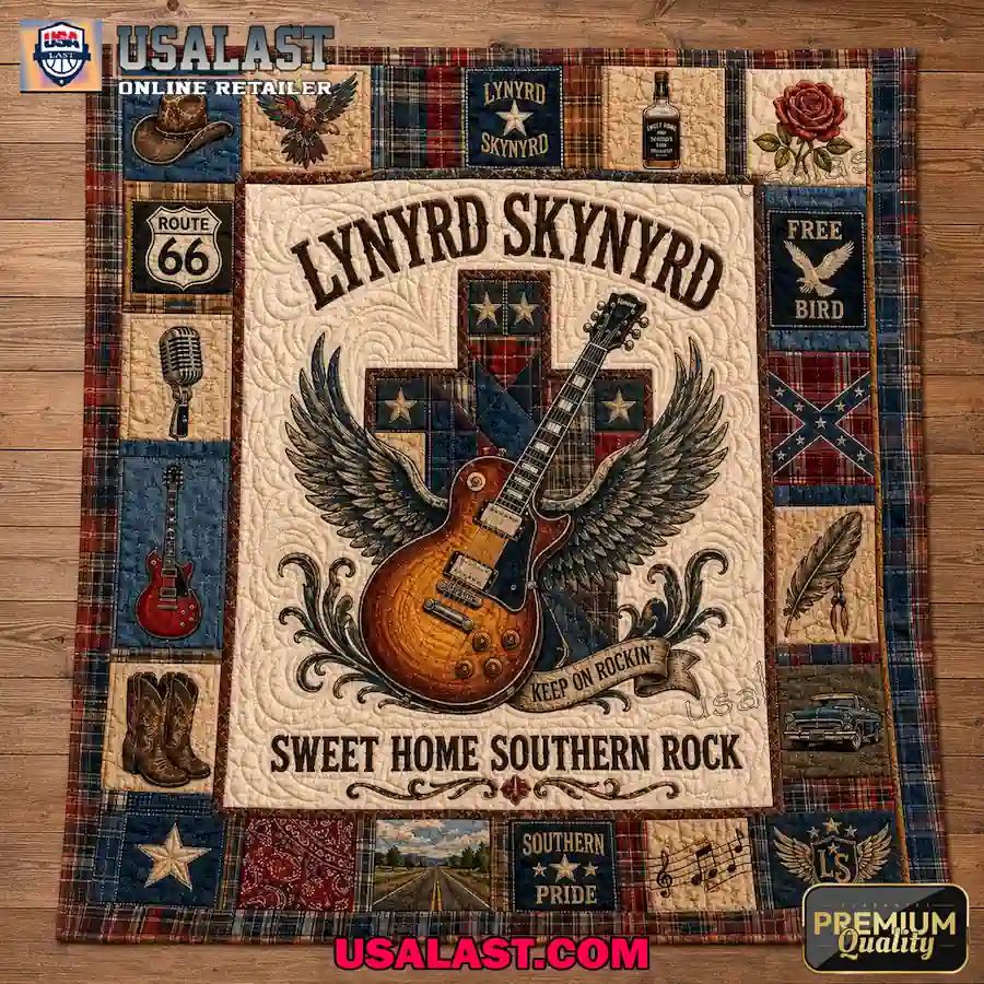 Lynyrd Skynyrd Sweet Home Southern Rock Quilt Blanket
