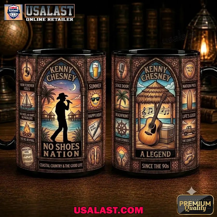 Kenny Chesney Stained Glass Commemorative Coffee Mug