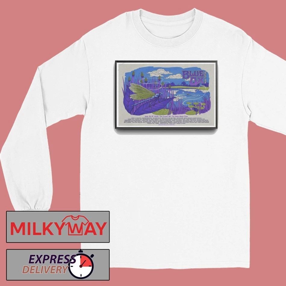 Poster Blue Ox Music Festival June 25-27, 2026 Eau Claire, WI shirt
