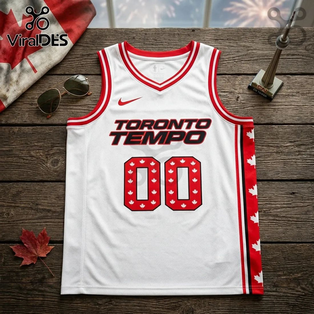Toronto Tempo Canada Day White Basketball Jersey