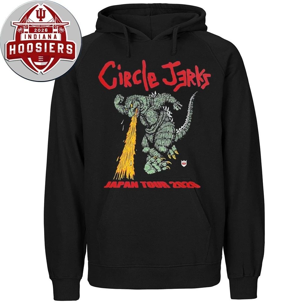 Circle Jerks Japan Tour 2026 Merch Godzilla With Dates Shirts
