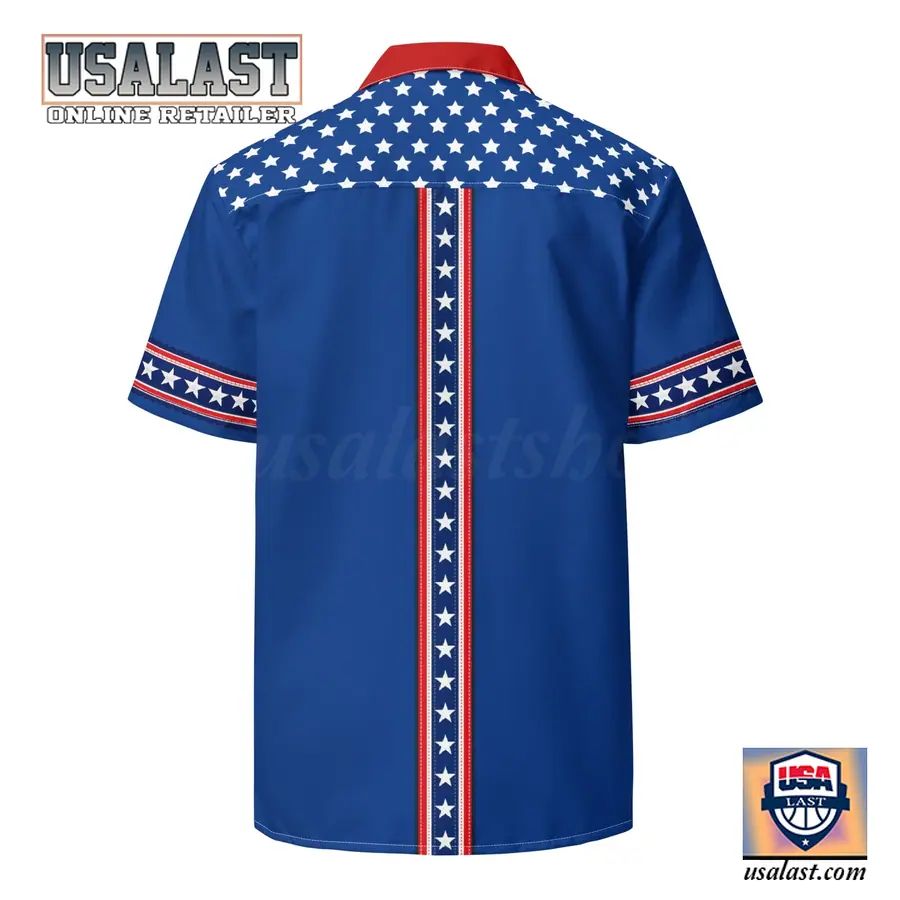 Estrellas 4th of July Button Up Hawaiian Shirt