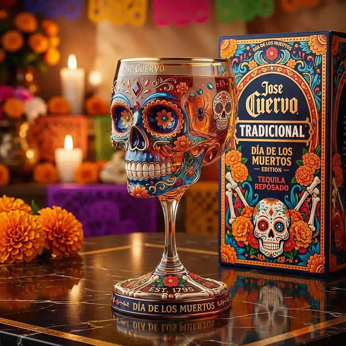 New Jose Cuervo Day of the Dead Collector Goblet
