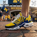 Personalized Yellow Blue Block M Logo Pattern TN Sneakers