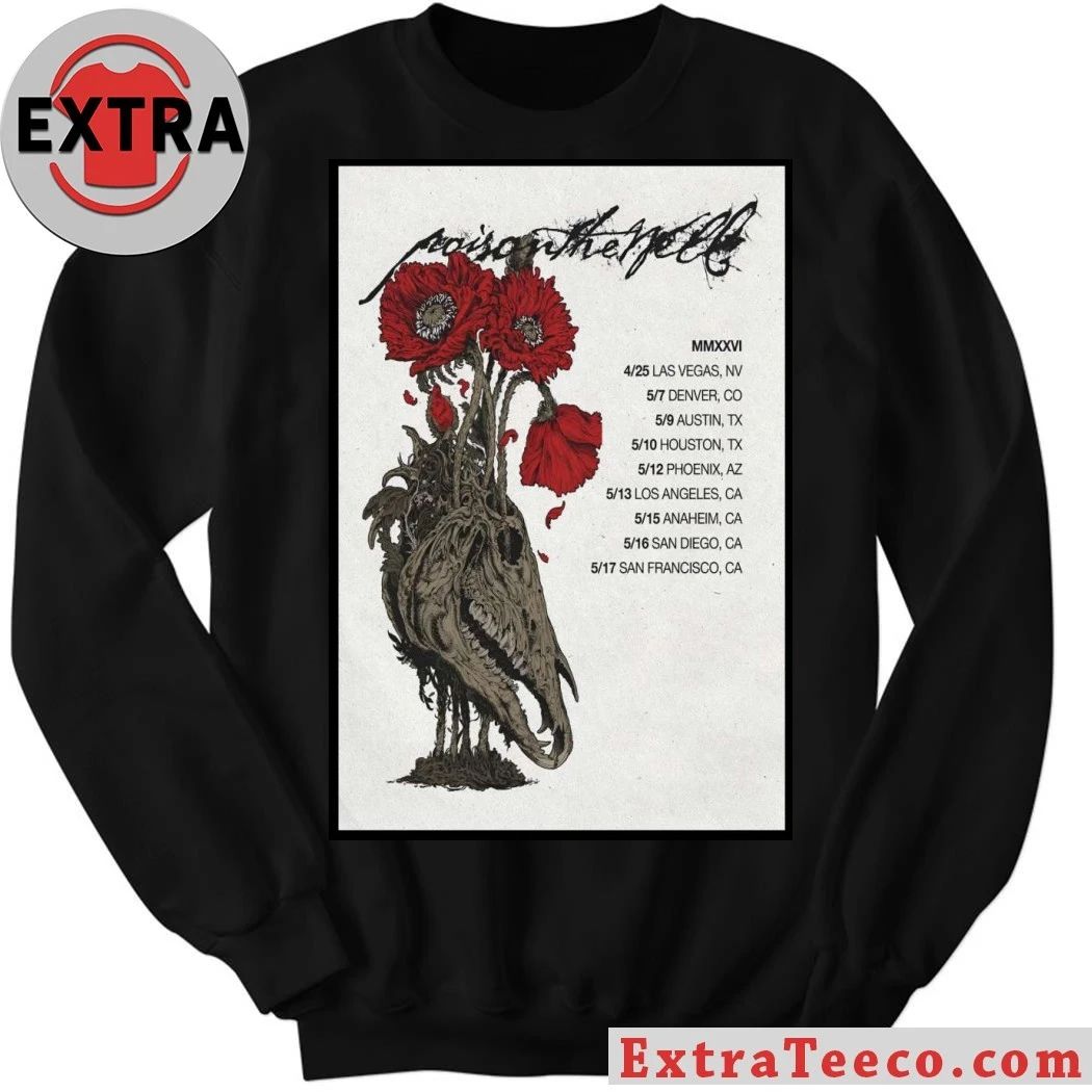 Poison The Well Peace In Place Tour 26 Poster Shirt