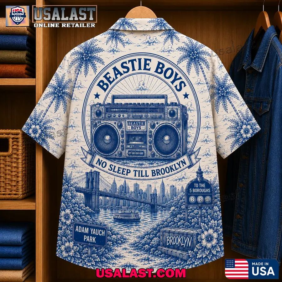 Beastie Boys Tropical Blue Unisex Hawaiian Shirt