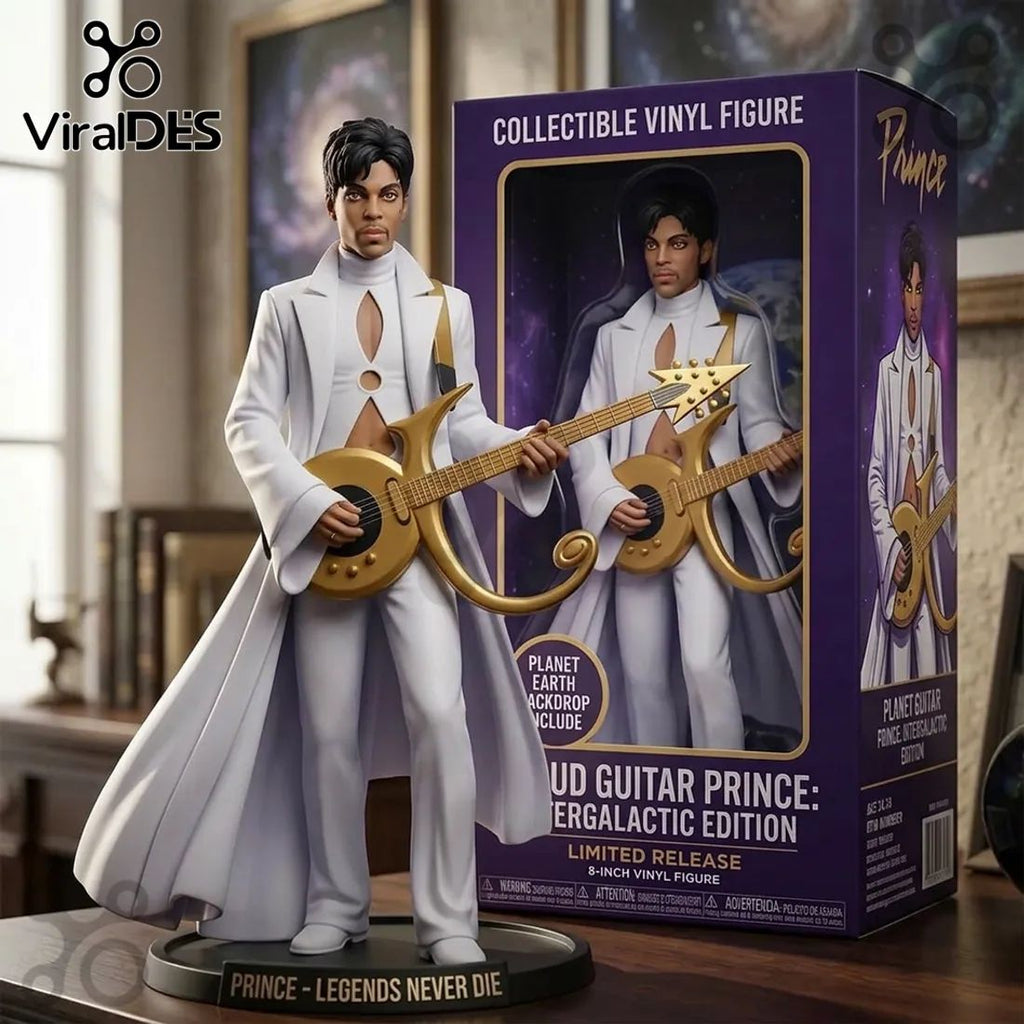 Prince Intergalactic Edition Gold Cloud Guitar Vinyl Figure