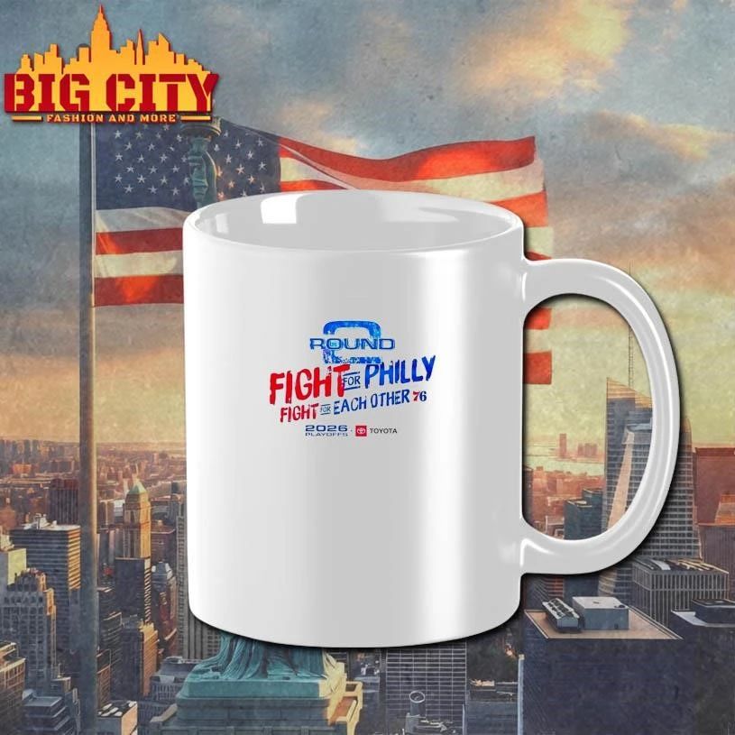 Fight For Philly Fight For Each Other Philadelphia 76ers 2026 Playoff Round 2 Shirt