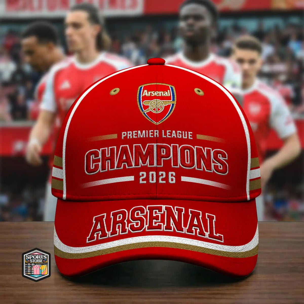 Arsenal Premier League Champions 2025-2026 Cap Hat