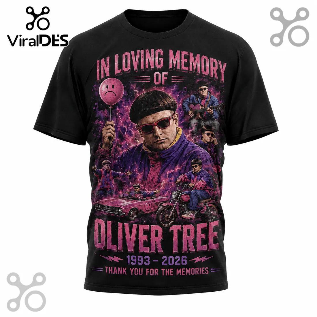 Oliver Tree In Loving Memory 1993-2026 T-Shirt
