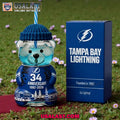 Tampa Bay Lightning 34th Anniversary Collectible Bear Glass Cup
