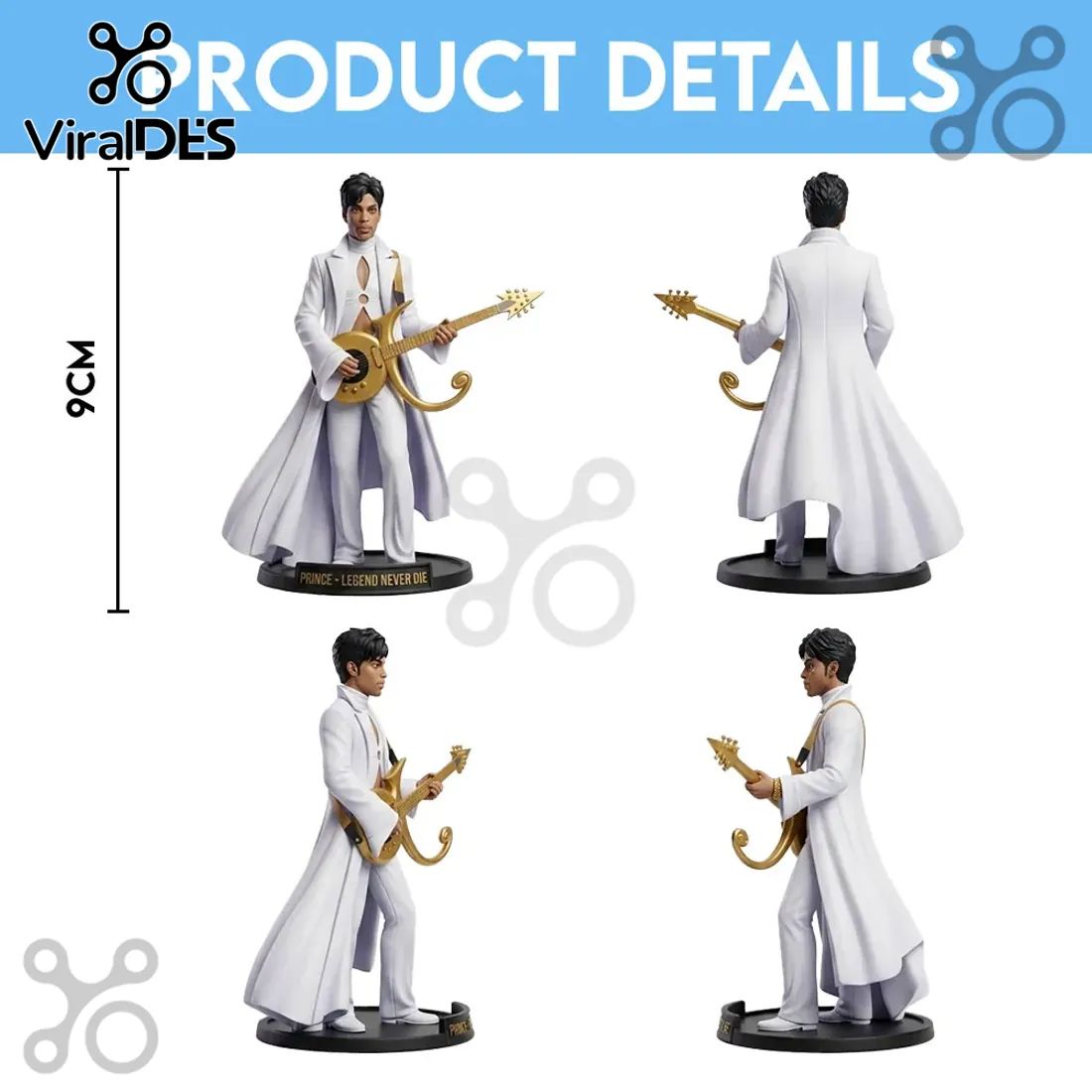 Prince Intergalactic Edition Gold Cloud Guitar Vinyl Figure