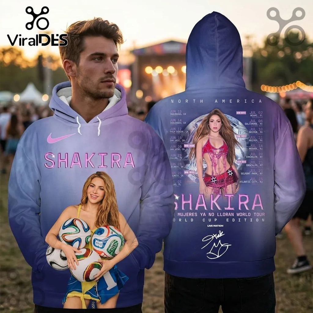 Shakira Mujeres Ya No Lloran World Tour 2026 Hoodie