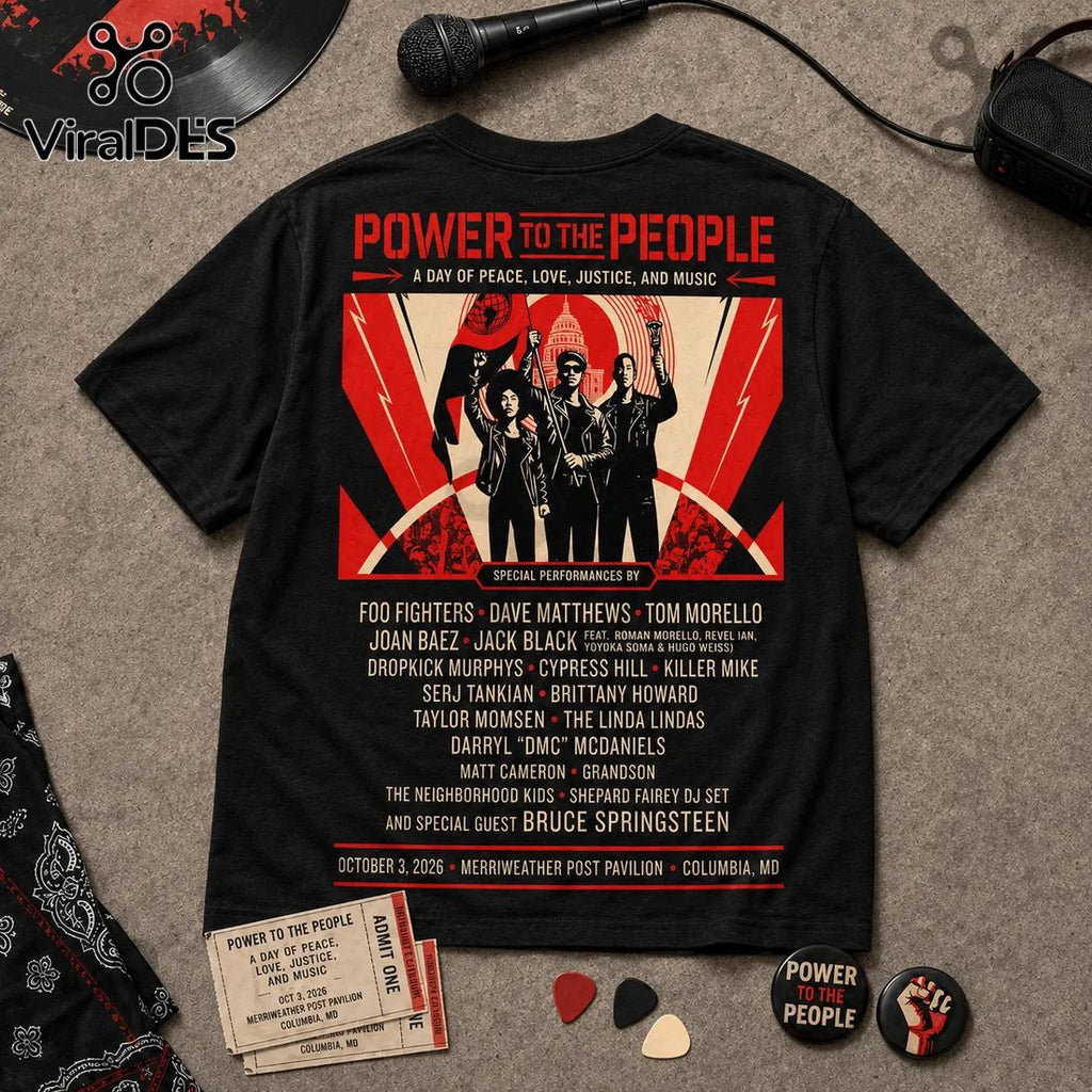 Power to the People 2026 Concert Music Festival T-Shirt