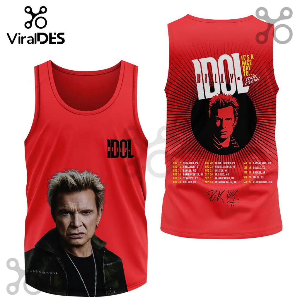 Billy Idol It’s a Nice Day To Tour Again Concert Commemorative Hoodie