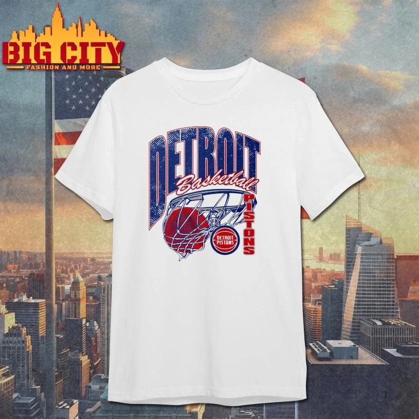 Funny Detroit Pistons Script Swish Shirt